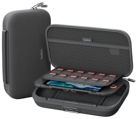 Belkin Gaming Case Pro for Nintendo Switch 2 with 10K Power Bank - Charcoal