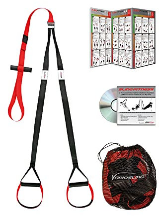 Variosling Original Sling Trainer Modell 2025 Schlingentrainer mit DVD Übungs-Poster + Sicherheitshinweise für Ganzkörpertraining