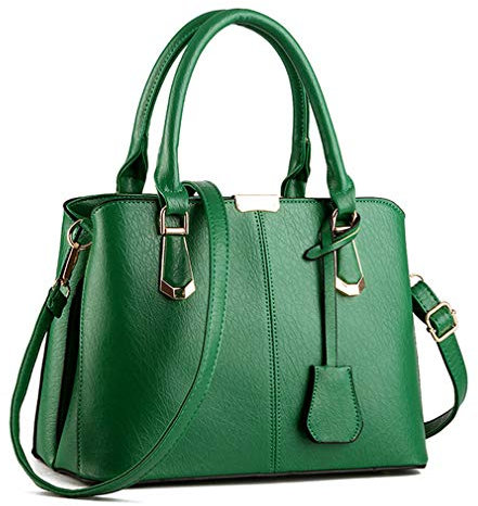 Pahajim Sac à Main Femme Bandoulière Sac Messenger Sac portés Main en PU Cuir pour Les Sac D'épaule(vert)