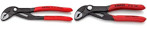 KNIPEX Cobra®, Wasserpumpenzange | Rohrzange, Chrom-Vanadium & Cobra®, Mini-Wasserpumpenzange | Rohrzange, klein, Chrom-Vanadium, Rostschutz atramentiert, 125 mm, 87 01 125