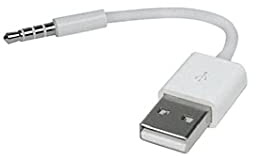 PAKEY Replacement Player USB Charger Cable Professional Sync Data Transfer Cable Durable 3.5mm Jack USB Power Cable Compatible with iPod ShuffleData Line