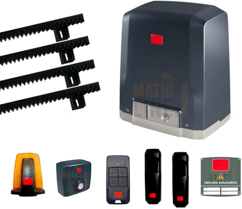 KIT DEIMOS BT A400 CANCELLO SCORREVOLE 400KG E 4 MT CREMAGLIERA 2611819 ML03