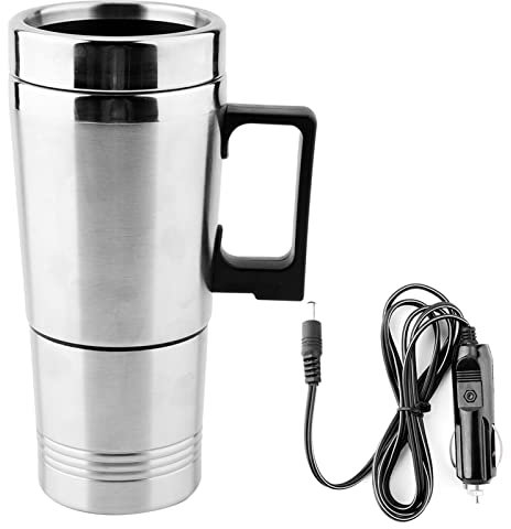 350 Ml 150 Ml 12 V Auto-Wasserkocher, Tragbarer Edelstahl-Auto-Zigarettenanzünder, Thermoskanne, Wasserheizbecher, Elektrischer Tassenkessel Für Tee, Kaffee