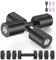 MERACH Hanteln, kurzhanteln 2er Set Verstellbar, 4 in 1 Hanteln Frauen set, 1-4KG Gewichte Verstellbare, Dumbbell für Krafttraining, Fitness, Home Gym, Geschenk - Schwarz