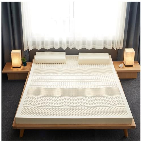 Natur-Latex Matratze,Kompression Und Keine Verformung, Wabenporenbelüftung, Weich Und Bequem,Naturkautschuk Matratze,TwinX76X80X4in