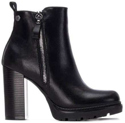 REFRESH - Botín Mujer Negro - Calzado Cómodo y Versátil - Moda casual - Modelo 17292301 (Talla 41)