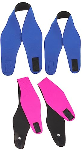 BESTonZON Fascia per Chioma da Nuoto in Neoprene 4 Pezzi Fascia Sportiva per Donne e Adulti Protezione Orecchie Piscina e Facile da Allungare