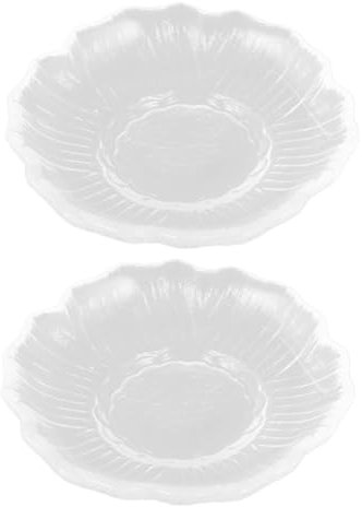 Hemobllo 2piezas Platillo De Vidrio Tapete Para Taza Almohadilla Creativa Posavasos Plato Postre