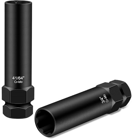 6 Spline & 7 Spline Lug Nut Socket Set, Locking Wheel Lug Nut Removal Tool for Easy Installation and Removal of Lug Nuts on Aftermarket Wheels