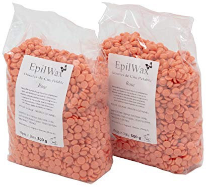 EPILWAX S.A. S Wiederverwendbare Peel Wax Beads Pink Beutel 1kg 1000g