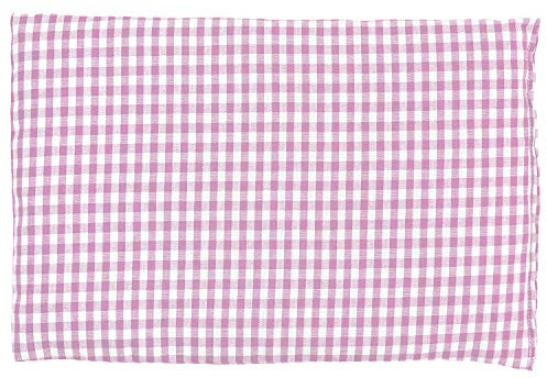 GIRAFFENLAND Dinkelkissen 30 x 20 cm, Bio Füllung & Bio Stoff rosa-weiß - Als Wärmekissen & Kältekissen - Körnerkissen für Mikrowelle und Backofen - 30x20cm