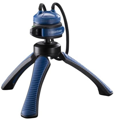 Mantona Kaleido Gaia Deep Grey – Minitrípode, Color Gris Oscuro