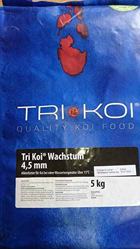 Tri Koi Croissance - Nourriture pour carpes koï de qualité - 4,5 mm (10 kg).