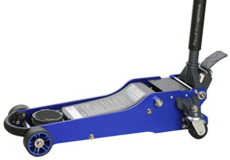 Pro-Lift-Montagetechnik 2t Rangierwagenheber, superflach, 90mm - 460mm +Fußpedal +Doppelkolben, FJ20ASJ, 02067
