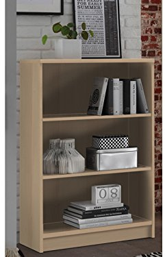 möbelando Regal Standregal Bücherregal Dekoregal Holzregal Beistellregal Büro Olli IV Buche