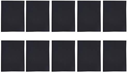 POFET 10 STK. Großer Selbstklebender wasserdichter Nylon Reparatur Patches Selbstklebende Nylon Patches wasserdichte Reparatur Patches Für Jacken Grundstoffkissen Regenschirm, Schwarz und Blau