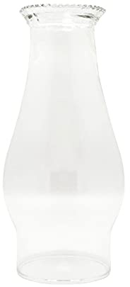 KOLIT Grande Camino per Lampada a Olio in Vetro Trasparente, Paralume in Vetro Borosilicato Resistente al Calore per Lampada a Cherosene, Antivento