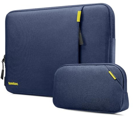 tomtoc 360° Tasche Hülle für 14 Zoll MacBook Pro M5/M4/M3/M2/M1 Pro/Max | Laptophülle für MacBook Pro 14 Zoll (2026–2021), 13,8'' Surface Laptop 7, Wasserabweisend Laptoptasche mit Zubehörtasche