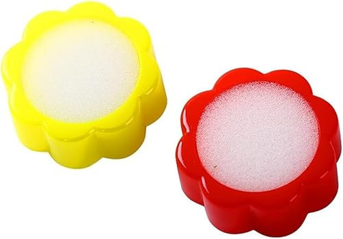 Zählschwamm in Blumenform, zum Zählen von Bargeld, Geld, für Büro, Bank, Büro und Schulbedarf, 2 Stück