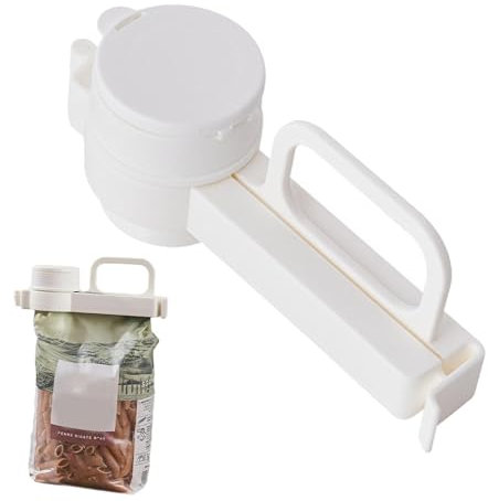 Quzente Food Clips with Spout - Snack Bag Sealing Clips,Dog Food Bag Clips Food Bag Clips, Bag Clips for Food, Reusable with Pour Spouts for Food Bag, Kitchen Storage, Dog Food