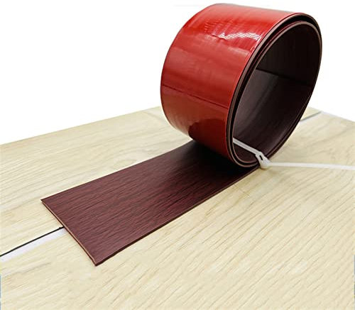 Bande de transition autocollante en vinyle 5 m x 7,6 cm pour revêtement de sol stratifié, installation facile