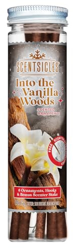 New Scentsicles Into The Vanilla Woods - Bastoncini profumati con ganci, 1 bottiglia (6 bastoncini in totale)