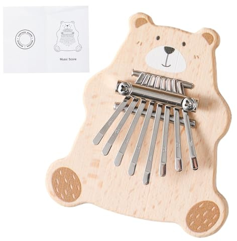 Pianoforte pollice, Strumenti musicali per bambini piccoli - Piano a 8 tasti | Giocattolo educativo musicale multifunzionale, Strumento portatile per bambini Adulti