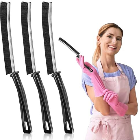 MPXEAVG 3 Pcs Brosse Nettoyage, Brosse De Nettoyage des Interstices, Brosse Joint Carrelage, Outils de Nettoyage, pour Rainure Fenetre, Salle de Bain, Toilettes, Cuisine