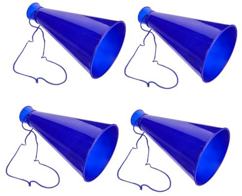 UPKOCH 4 Stück Fan-tröte Aus Kunststoff Lautstarkes Partyhupenspielzeug Für Kinder Tragbares Horn Für Fußballspiele Partys Und Outdoor Events Blau