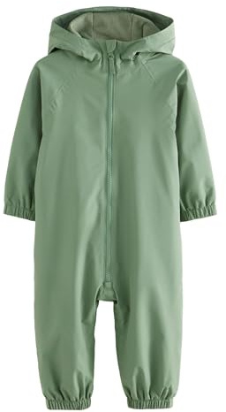 NEXT Garçon Combinaison imperméable doublée de polaire Vert kaki 2 Ans-3 Ans