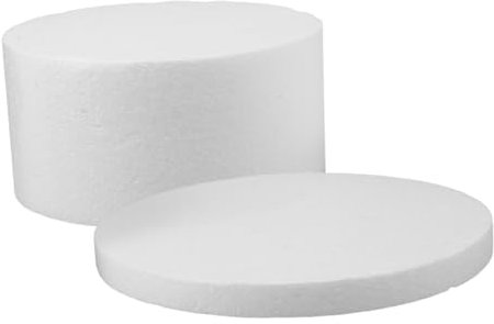 FUNNETOYU 1 Set Torte Cake Dummies Rotondi per Decorazioni Torte per Praticare e Design Base
