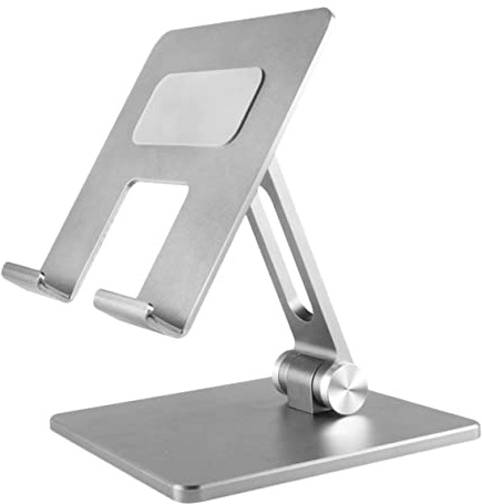 Angoily 1Pc Adjustable Aluminum Alloy Laptop Cooling Rack Ergonomic Portable Stand for Home Office and Travel Silver Finish for Optimal Heat Dissipation and Neck Comfort