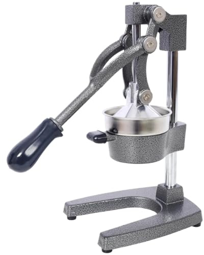 Presse-agrumes en fonte, presse manuelle extra-large de qualité professionnelle, presse-agrumes robuste for comptoir presse agrumes(Grey)
