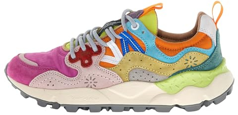 Yamano 3 Wmn Sneakers in Suede Nylon Fucsia Pink Multy