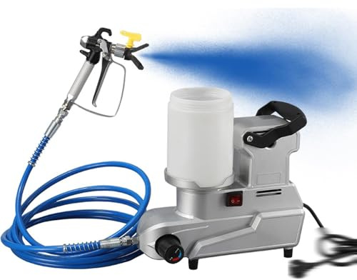1600 W Pulverizador De EmulsióN De Pintura Sin Aire, Pistola De Pintura Airless PortáTil con Manguera De 5 M, para Muebles, Techos Y Paredes Interiores, Y Aplicaciones De Pintura Interior Y Exterior