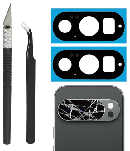 2 uppsättningar Cemobile bakre kameralins glas ersättning för Google Pixel 10 Pro med förinstallerat lim och reparationsverktygssats