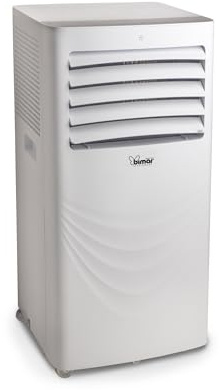 Bimar INB-CP528 tragbares Klimagerät 12000 BTU mit Wärme- und WLAN-Funktion, 5-in-1-Klimaanlage, Klasse A, Luftentfeuchter 50 l/Tag, Timer 24 h, Fernbedienung, LED-Display, waschbarer Filter, R290