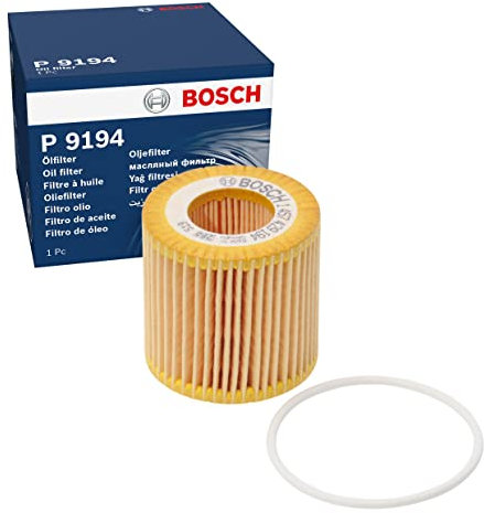 Bosch P9194 Car Oil Filter - Separates Soot and Metal Particles from Engine Oil - Provides Reliable Engine Lubrication