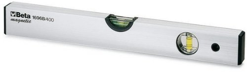 BETA - Livella Magnetica 400 mm in Alluminio Anodizzato con 2 Fiale Infrangibili, Livella Professionale ad Alta Precisione per Edilizia Officina e Manutenzione, 1696B 400