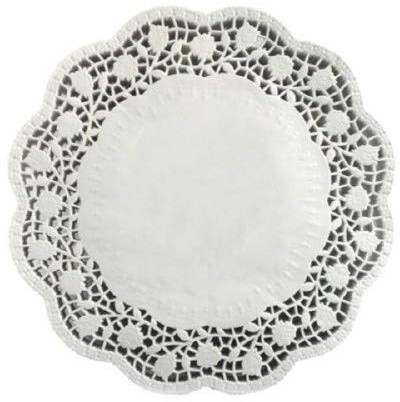 Tortenkartons & Zubehör 100 Tortenspitzen rund Ø 32 cm Weiss Tortenpapier