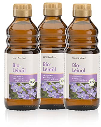 Sanct Bernhard Bio-Leinöl kaltgepresst 3 x 250 ml