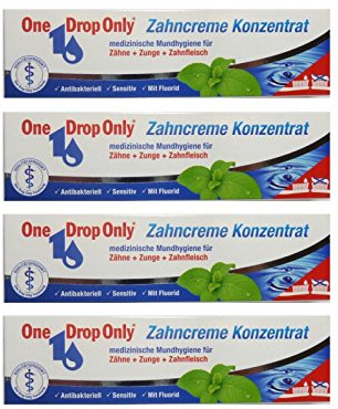 4x One Drop Only Zahncreme Konzentrat 25ml Antibakteriell Zahnpasta, Toothpaste