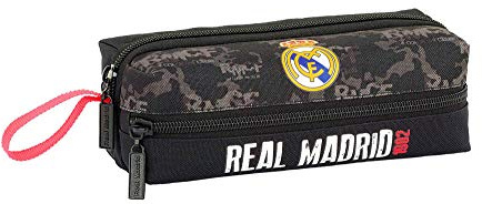 Safta PORTATODO 3 CREMALLERAS REAL MADRID BLAC 20x7x8 Multicolor (811924823