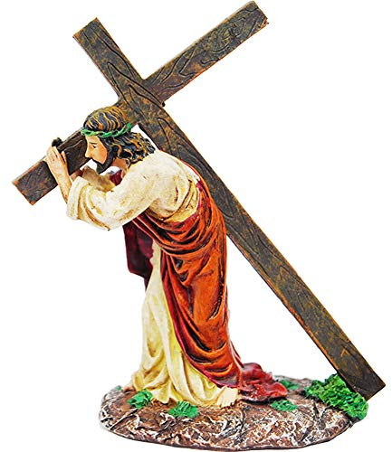Bongles Jesus, Der Das Kreuz Statue Resin Ornament Religiösen Artikels Katholische Religions Figuren Und Statuen Geschenke