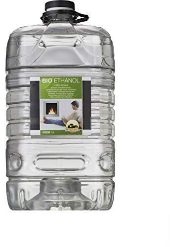 Farmlight Bioetanolo 10 Litri, Ultra Inodore, Combustibile Ecologico 100% Origine Vegetale, Compatibile con tutte le Stufe Elettriche o Meccaniche