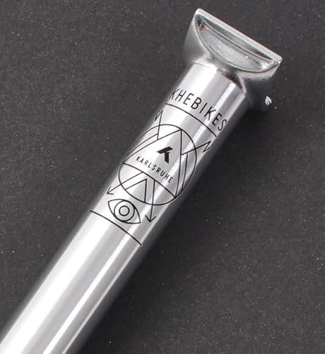 KHE PIVOTAL BMX seat Post 200mm 25.4mm 7005 Aluminum only 0.30lbs Silver