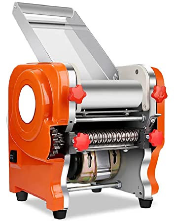 Macchina Pasta Fresca Fare Torchio Elettriche Stendi Ravioli Automatica Casa in Acciaio Inossidabile 550w (Acciaio di Alta qualità,22CM)