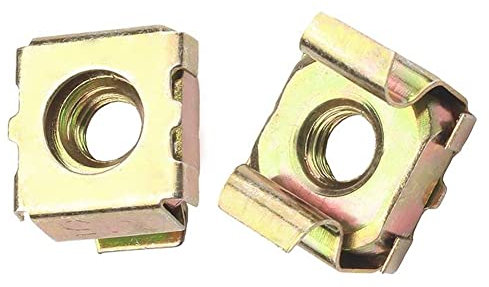 FEEIMOL 30 Pièces M4 Ècrou Cage en Acier au Carbone Zingué, Ècrous à Cages pour Armoires Réseau