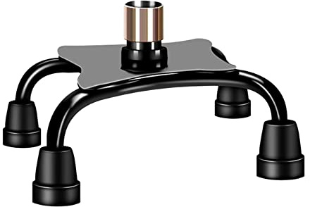 Colcolo Cane Tip Quad Support Cane Tip für Gehstock -Vier-Punkte-Basis Robustes Gehstock-Zubehör Stoßdämpfung Gehstöcke Spitzen
