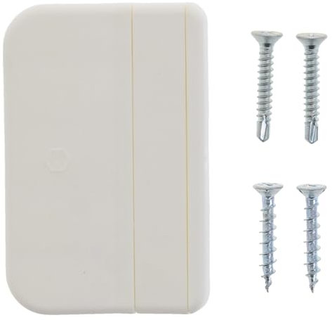 HOPPE Balkontürgriff Kunststoff weiß Ziehgriff Balkontür K435 1 Stück Terrassentürgriff mit Schrauben